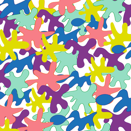 Bright pattern with colorful abstract figuresのイラスト素材