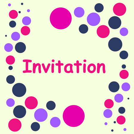 Invitation card. Wedding. Birthdayのイラスト素材