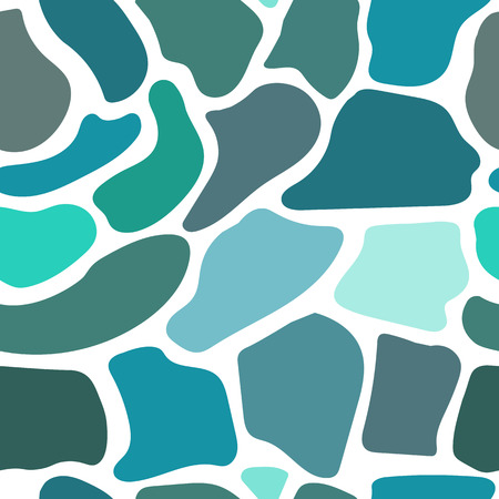 Vector pattern with blue stones, seamlessのイラスト素材