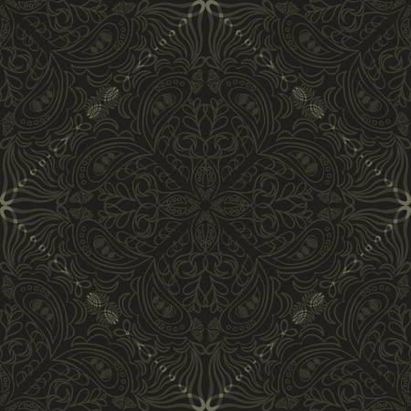 Seamless pattern, square decor element, abstract ornamentのイラスト素材