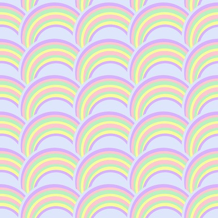 Abstract shapes vector background: pastel colorful circlesのイラスト素材