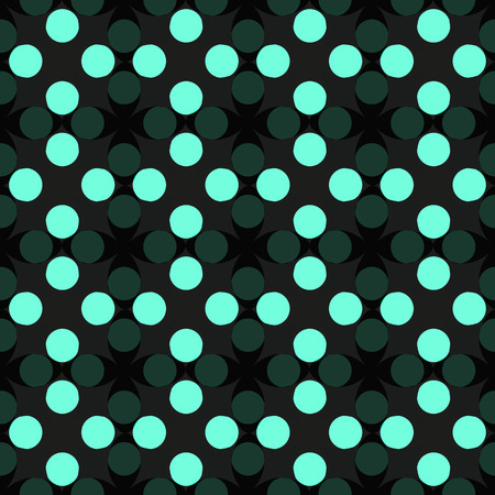 Abstract floral vector background: green and black flowers, circlesのイラスト素材