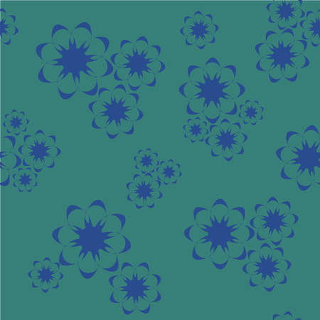 Vector seamless floral pattern, floral bright colorful backgroundのイラスト素材