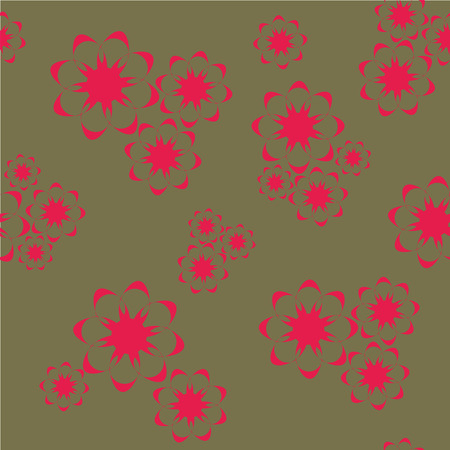 Vector seamless floral pattern, floral bright colorful backgroundのイラスト素材