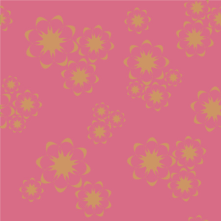 Vector seamless floral pattern, floral bright colorful backgroundのイラスト素材