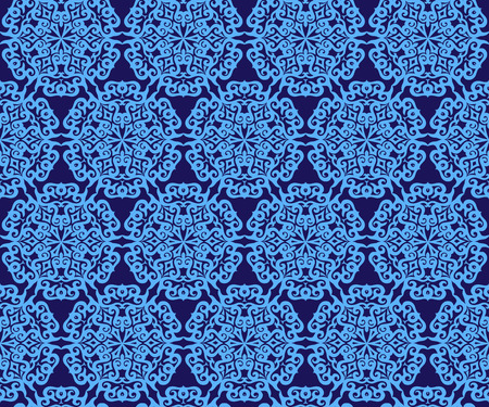 Seamless background. Vector abstract pattern with lacy snowflakes.のイラスト素材