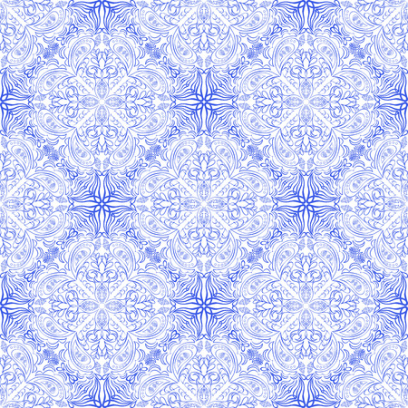 Seamless background. Vector abstract pattern with lacy snowflakes.のイラスト素材
