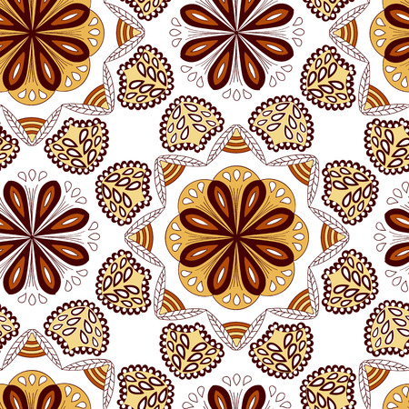 Seamless floral ornament on backgroundのイラスト素材