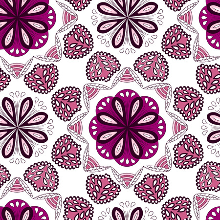 Seamless floral ornament on backgroundのイラスト素材