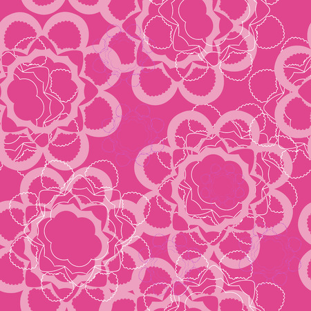 Seamless floral ornament on backgroundのイラスト素材
