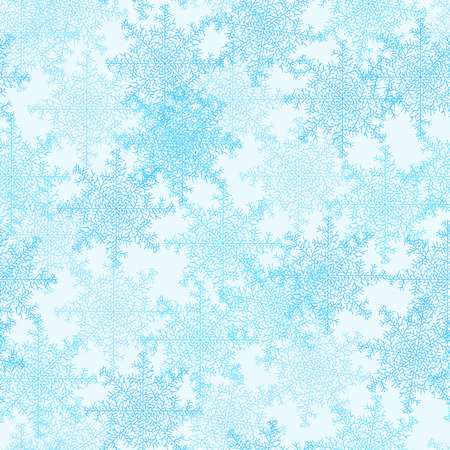 Seamless pattern of snowflakes on a blue backgroundのイラスト素材