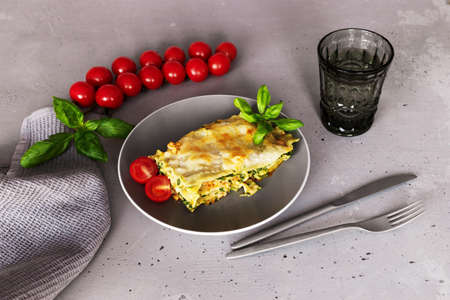 Traditional Italian Lasagne, Homemade Lunchの写真素材