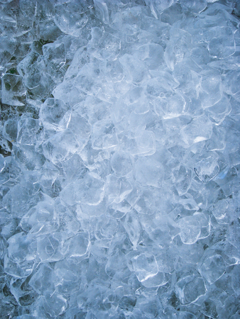 Close-up of Ice Cubes With Copy Space