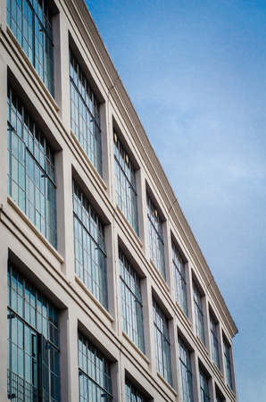 Windows on Art Deco Factory Building Cathcart, Glasgow, UK