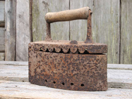 vintage ironの写真素材