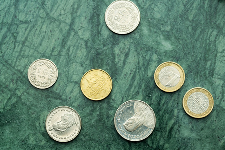 Gold coinsの写真素材