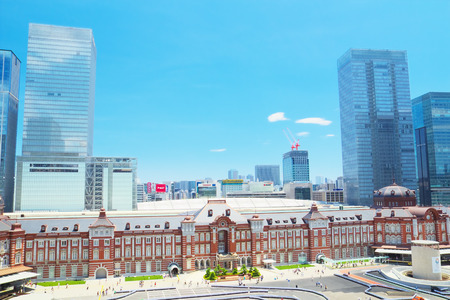 TOKYO - JULY 07  View of Tokyo Station Marunouchi Station Building on July 07, 2013 in Tokyo, Japan  In October 2012, The building was restored to the figure of about 100 years ago のeditorial素材