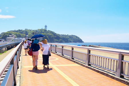 Enoshima benten bridge, the gateway of Enoshimaのeditorial素材