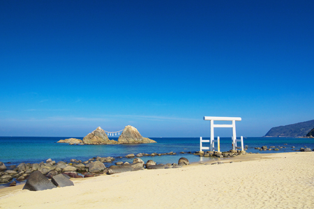 View of Sakurai Futamigaura at Itoshima, Fukuoka Prefecture, Japanのeditorial素材