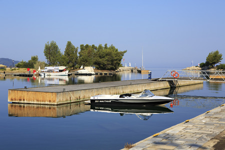 Marina for pleasure boats near Porto Carras Meliton.のeditorial素材