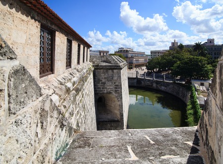 Oldest fortress in Cuba - castillo de la Real Fuerza. Historic center of Havana. Cuba.の写真素材