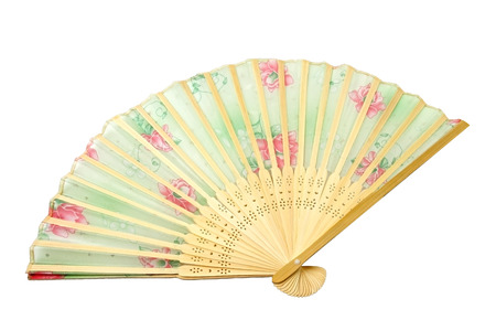 Beautiful fan - souvenir from the island of Bali.の写真素材