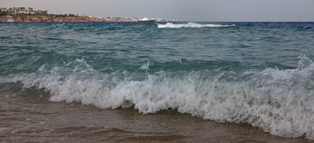 Gentle storm at Red Sea in Egypt.の写真素材