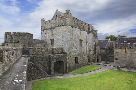 Cahir, Ireland - August 22, 2014: Cahir Castle one of the largest castles in Ireland.のeditorial素材