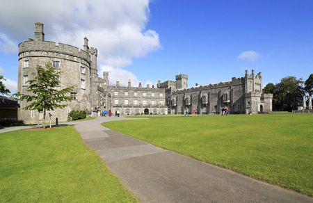 Kilkenny, Ireland - August 23, 2014: Kilkenny Castle. Historic landmark in the town of Kilkenny in Ireland.のeditorial素材