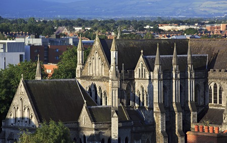 Dublin, Ireland - August 19, 2014: National Cathedral and Collegiate Church of Saint Patrick