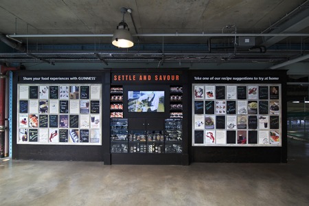 Dublin, Ireland - August 20, 2014: Excursion to the Guinness Storehouse in Dublin