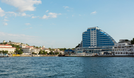 Sevastopol, Russia - June 09, 2016: Cape Khrustalny residential complex in Sevastopolのeditorial素材