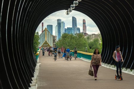 Moscow, Russia - June 12, 2017: Moscow International Business Centre also known as Moscow City.のeditorial素材