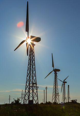 Wind power stations on the Crimean peninsula