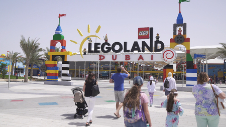 Dubai, UAE - April 01, 2018: Dubai Legoland at Dubai Parks and Resortsのeditorial素材