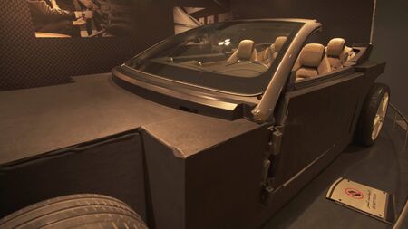 Abu Dhabi, UAE - April 04, 2018: Exhibition car in a theme park Ferrari World Abu Dhabiのeditorial素材