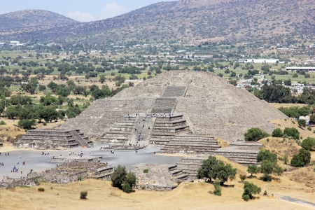 Archeologycal ruine in Teotihuacan, Mexicoの写真素材