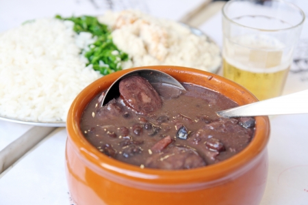 Typical brazilian dish, feijoadaの写真素材