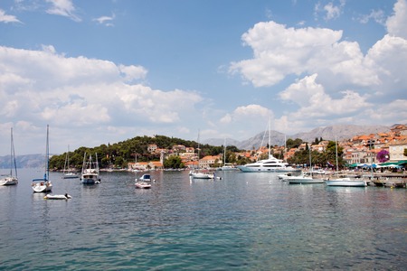 The small village of Cavtat in Croatiaのeditorial素材