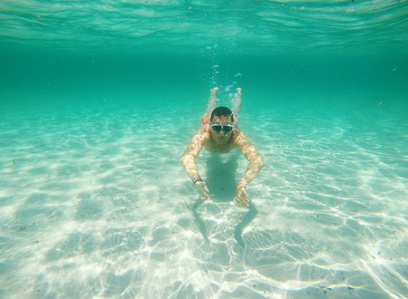 Swimming under the water