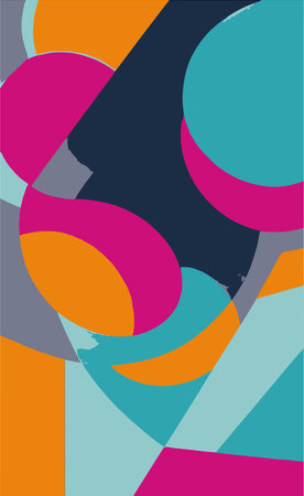 abstract background with colorful geometric shapes. vector illustration for your designのイラスト素材