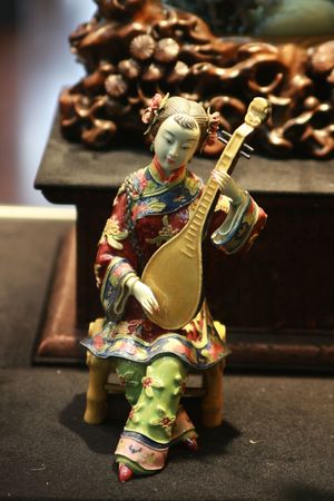 china girl playingの写真素材