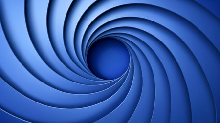 Blue Abstract Background With Spiral Design.の素材