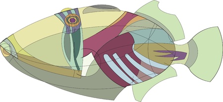 trigger fishのイラスト素材