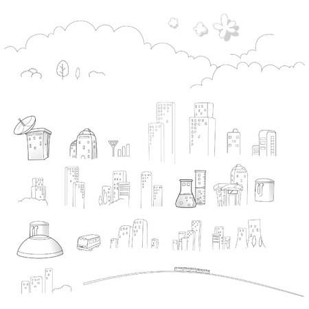 Line illustrationsのイラスト素材