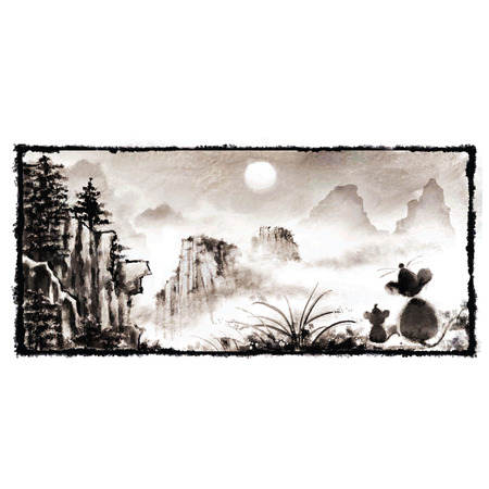 Brush Paintingのイラスト素材