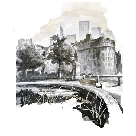 Brush Paintingのイラスト素材