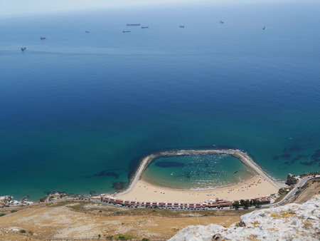 Coastline and turquoise seaの写真素材