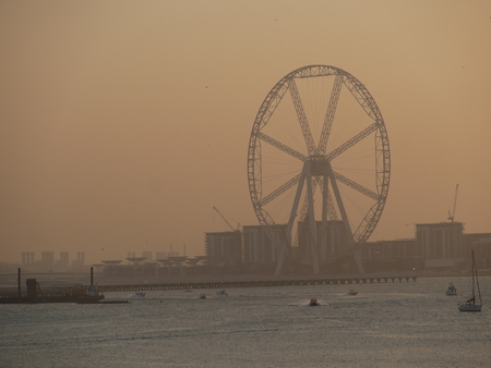 Whell at Dubai coast lineの写真素材