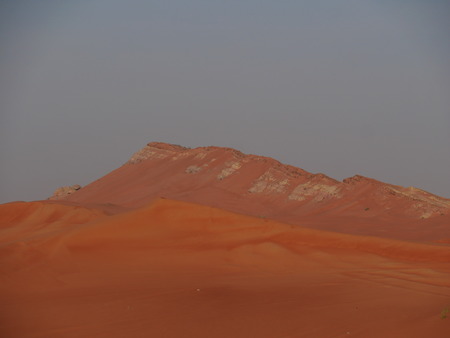 Desert mountains with red sandの写真素材